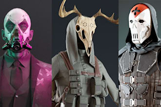 do 3d character model for video games