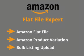 do amazon and walmart product listings via flat file bulk upload
