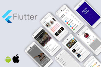 be flutter UI developer for your android and IOS app