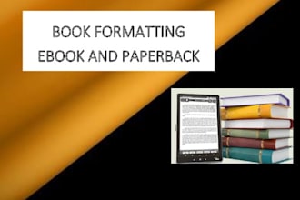do formatting of your ebook and paperback