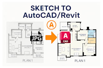 convert floor plans from PDF or image to autocad and revit