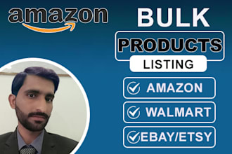 do bulk product listing on ebay amazon walmart etsy