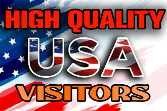 deliver real keyword targeted web traffic from USA