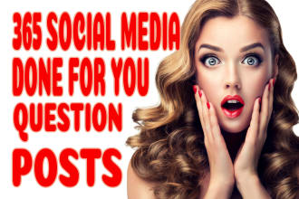 give you 365 question posts for social media
