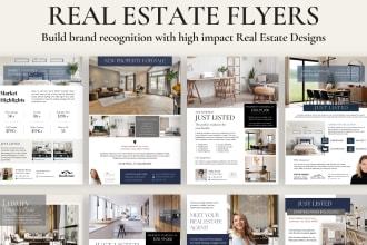 provide real estate flyer templates in canva