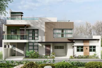 design and render realistic 3d interior and exterior