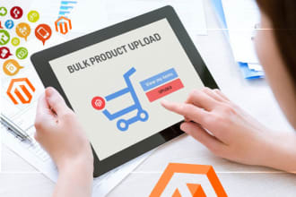 website content uploading, adding products