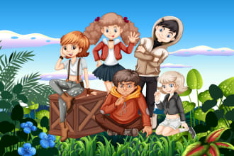 draw children story book illustration for kdp amazon