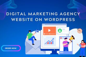 create digital marketing agency website on wordpress