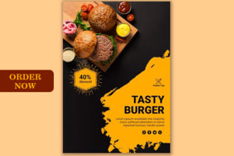 design food flyer or poster