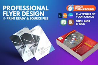 design flyers, brochure, mockups, booklets and trifolds