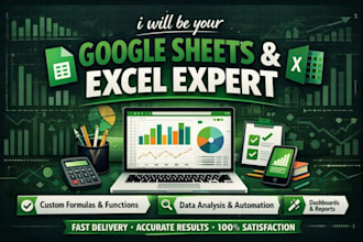 be your google sheets and excel expert
