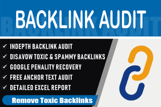 do backlinks audit, remove toxic and spam links