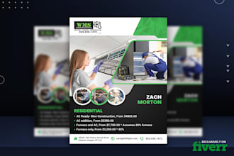 design a flyer, bifold, trifold, poster or leaflet