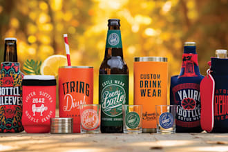 design beer can coolers, koozies, drinkwares