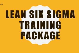 provide training slides for your lean six sigma lesson