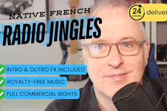 record custom radio jingles in french