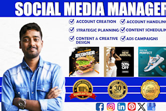 do professional monthly social media management and marketing manager