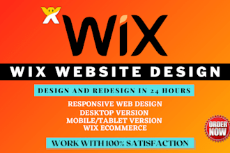 build a professional wix website for your small business with SEO