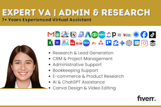 be your expert VA for general virtual assistance