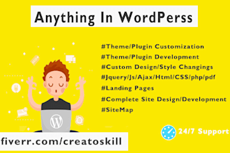 customize and develop wordpress plugin,theme