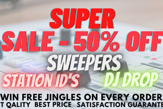 produce professional radio sweepers, jingles, drops, intros, and ids