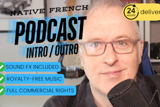 record a podcast intro in french for you