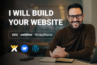 build, design or redesign wix, wordpress, webflow websites