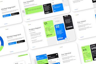 design company presentation, marketing slides, slide deck design, pitch deck