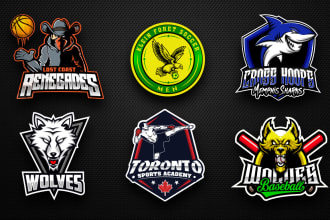 do school and collage sports team logo for event and league