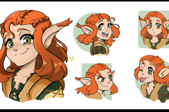 make a character expression sheet