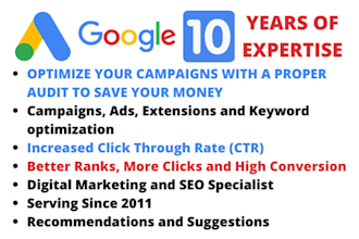 audit and optimize google ads adwords ppc campaigns