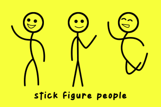 draw stick figure or stickmen in any purpose