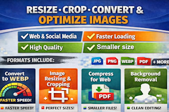 resize, crop, convert and optimize images for websites
