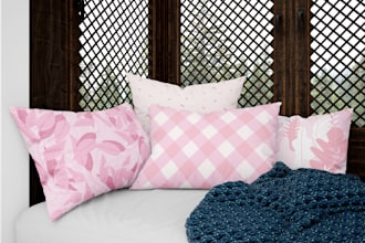 design patterns for pillow, cushion and bed linen
