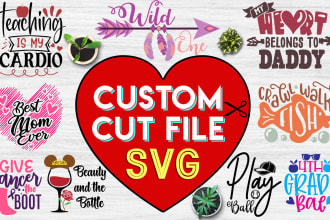 design a creative custom svg cut file