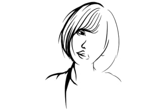 draw awesome silhouette contrast backlight vector