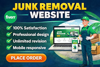 do junk removal, hauling website for your business