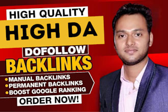 create high DR 80 plus powerful dofollow google backlinks