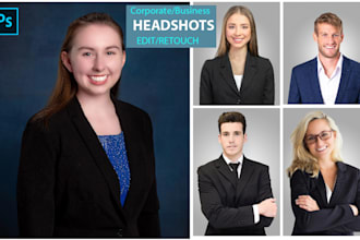 headshot retouch, portrait retouching, photoshop retouching
