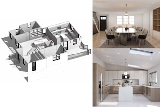 do interior design, construction drawings and 3d visualization
