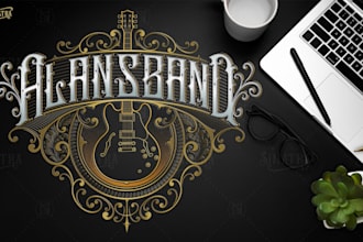 create awesome vintage logo, tattoo and hand lettering