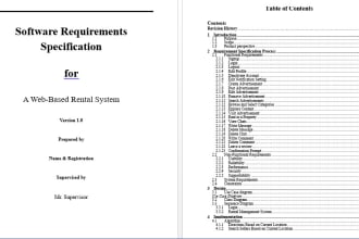 do software requirement specification srs, sdd, brd, technical documentation