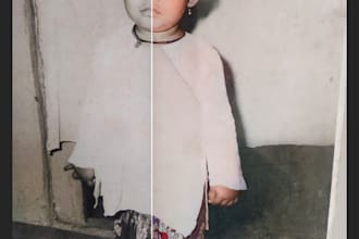 restore your old mutilated photos and colorize them professionally with surprise