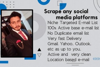 do data entry email collection web scraping data collection