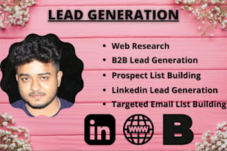 do b2b lead generation and collect linkedin lead