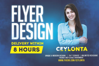 do business, event poster or flyer design in 24 hours