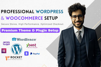 setup wordpress woocommerce shop and premium plugins