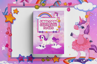 do children story book, coloring book, book cover design for KDP, lulu