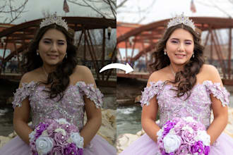 do bulk photo editing and retouching